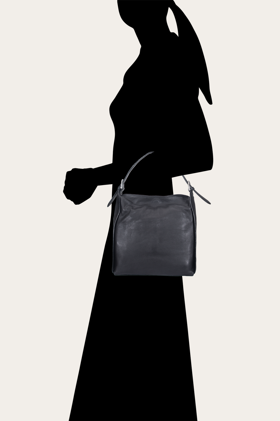 Women's Black Carla Studded Hobo Handbag | Frye New