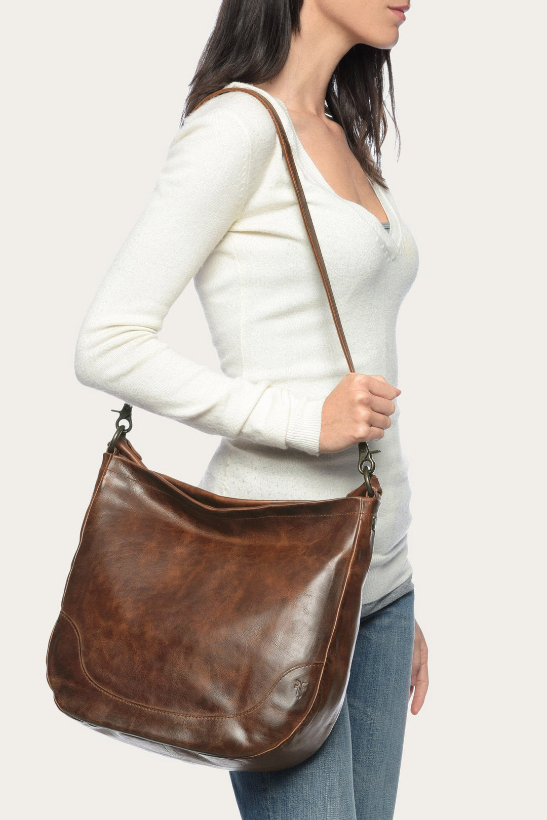 Melissa Cognac Hobo | Frye Great Value