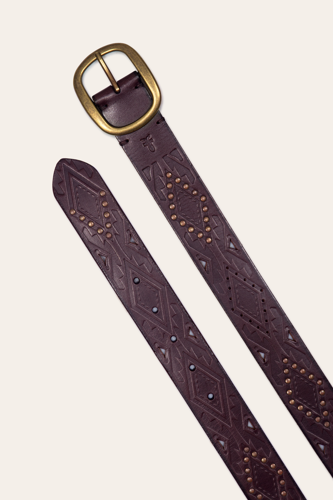 38mm Brown Southwestern Embossed Belt | Frye Smart Buy