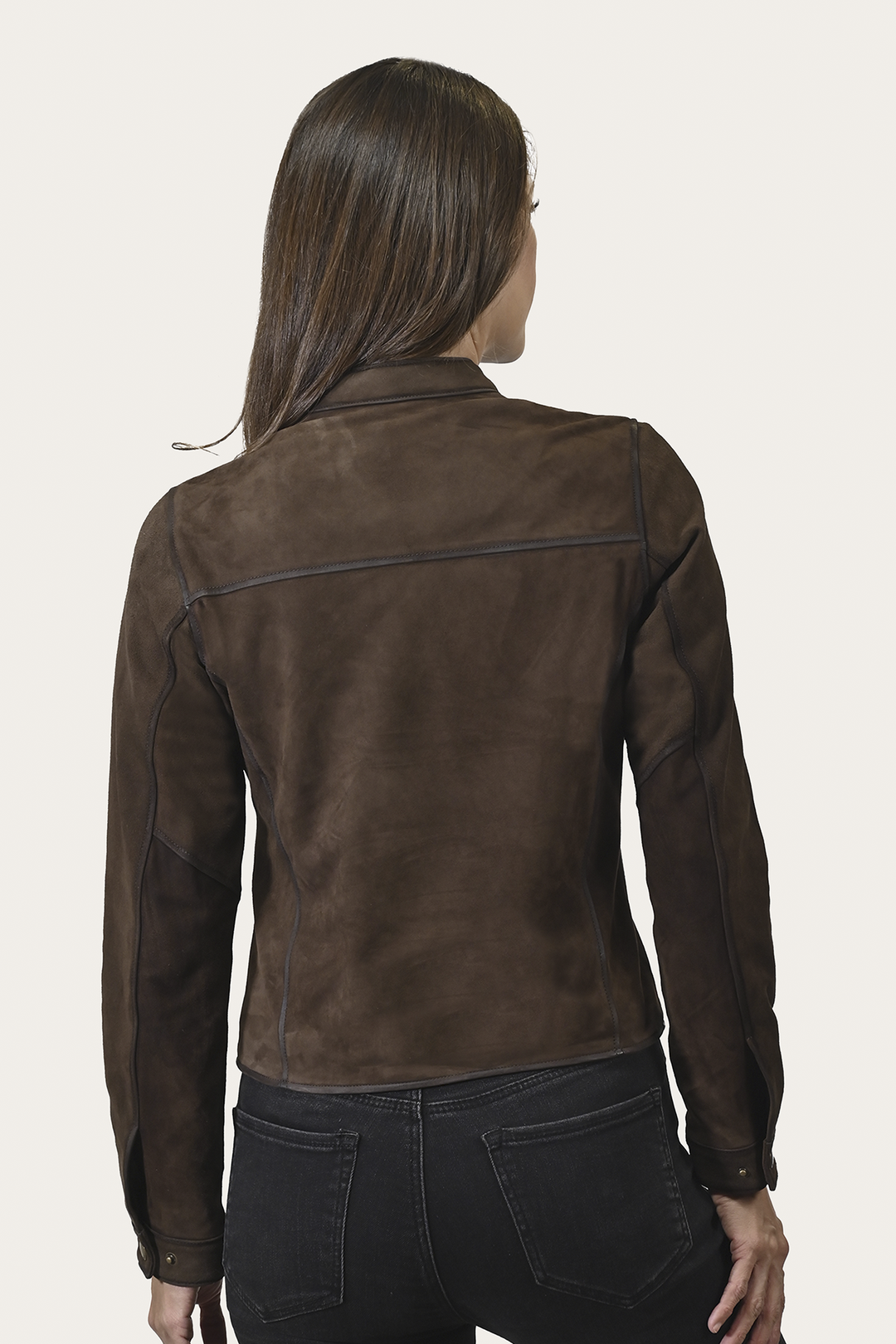 Women’s Dark Brown Cassidy Aged Lamb Leather Biker Jacket | Frye Trending