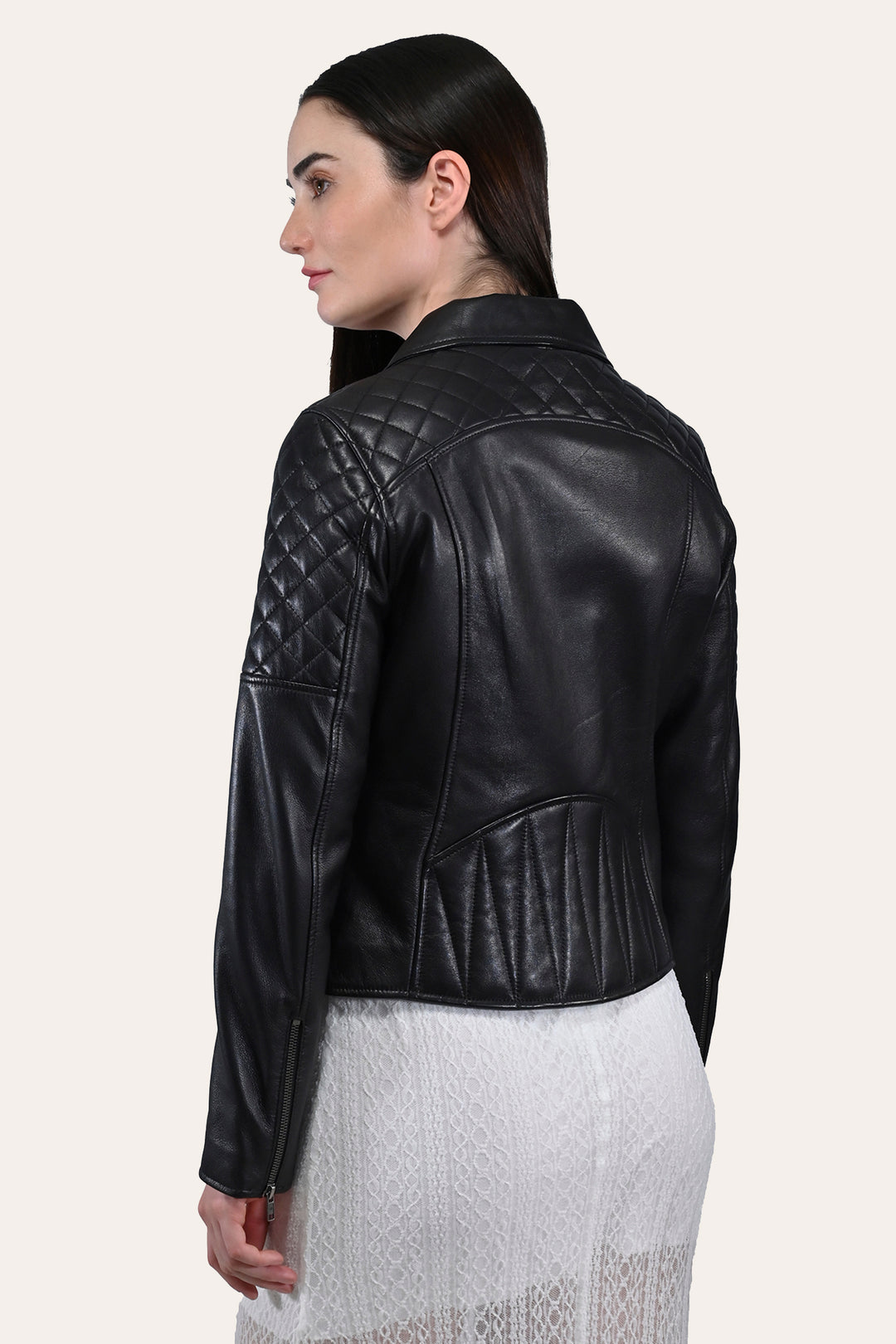 Women’s Black Oklahoma Biker Leather Jacket | Frye Trending
