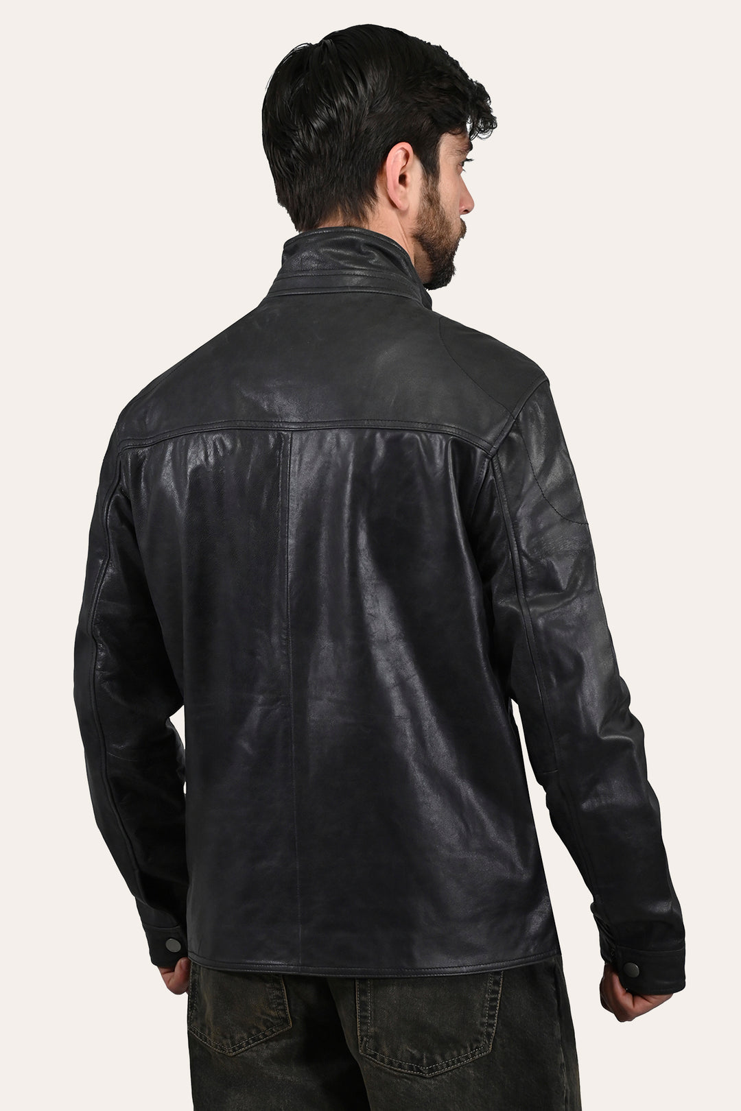 Men’s Black Lawton Modern Nappa Biker Jacket | Frye Sale