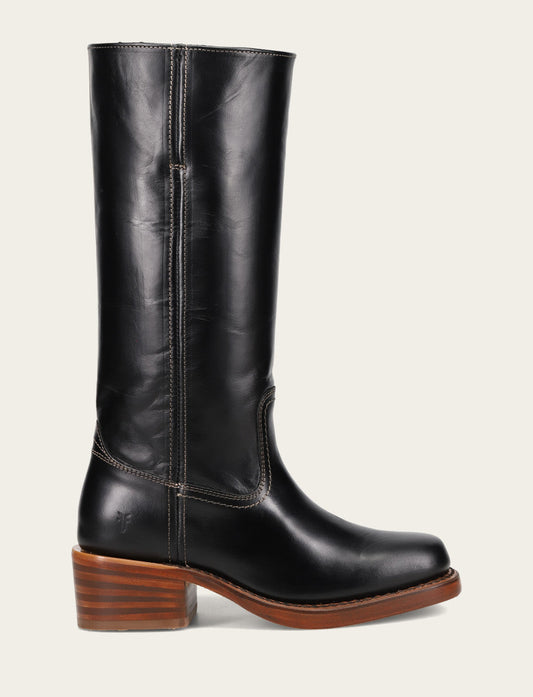 Women's Campus 14L Jet Black Boots | Frye Exclusive