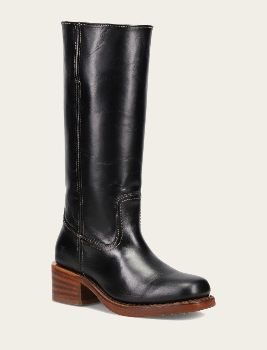 Women's Campus 14L Jet Black Boots | Frye Exclusive
