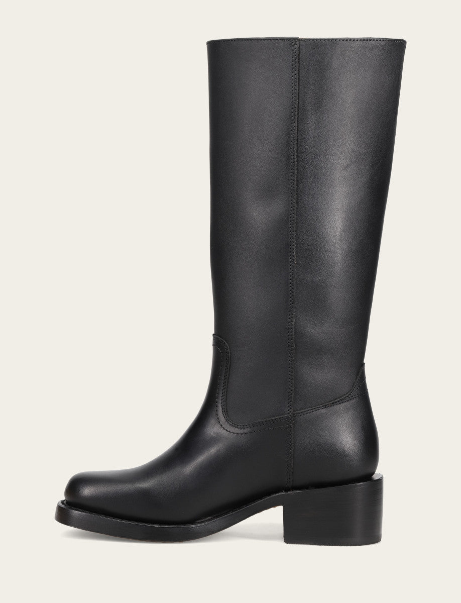 Women's Black Campus 14L Wide Calf Boots | Frye Signature
