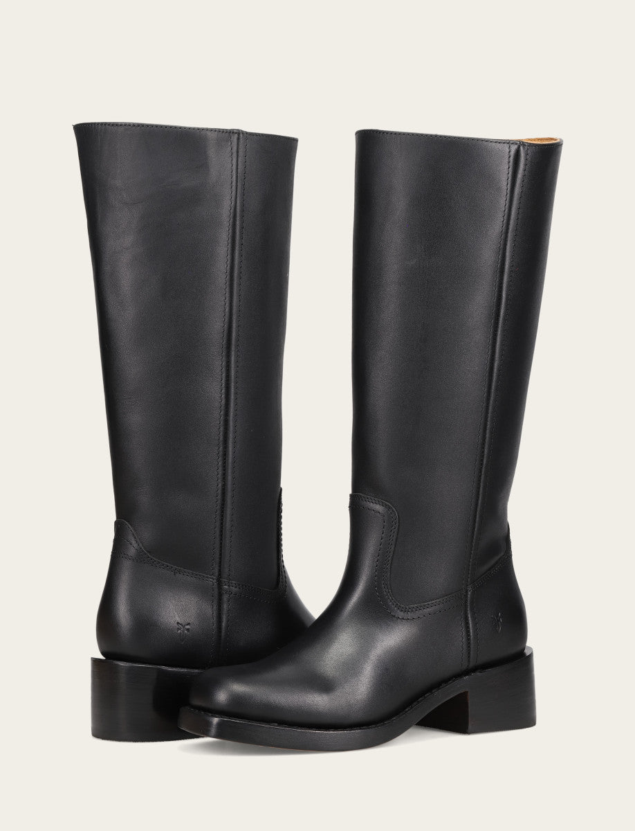 Women's Black Campus 14L Wide Calf Boots | Frye Signature
