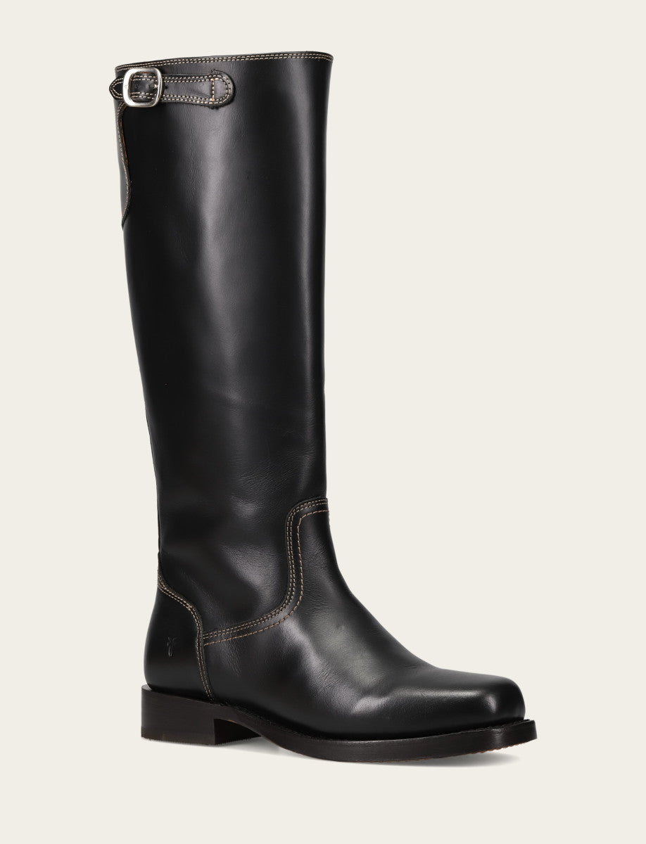 Women's Black Campus Low Heel Tall Riding Boot | Frye Trusted
