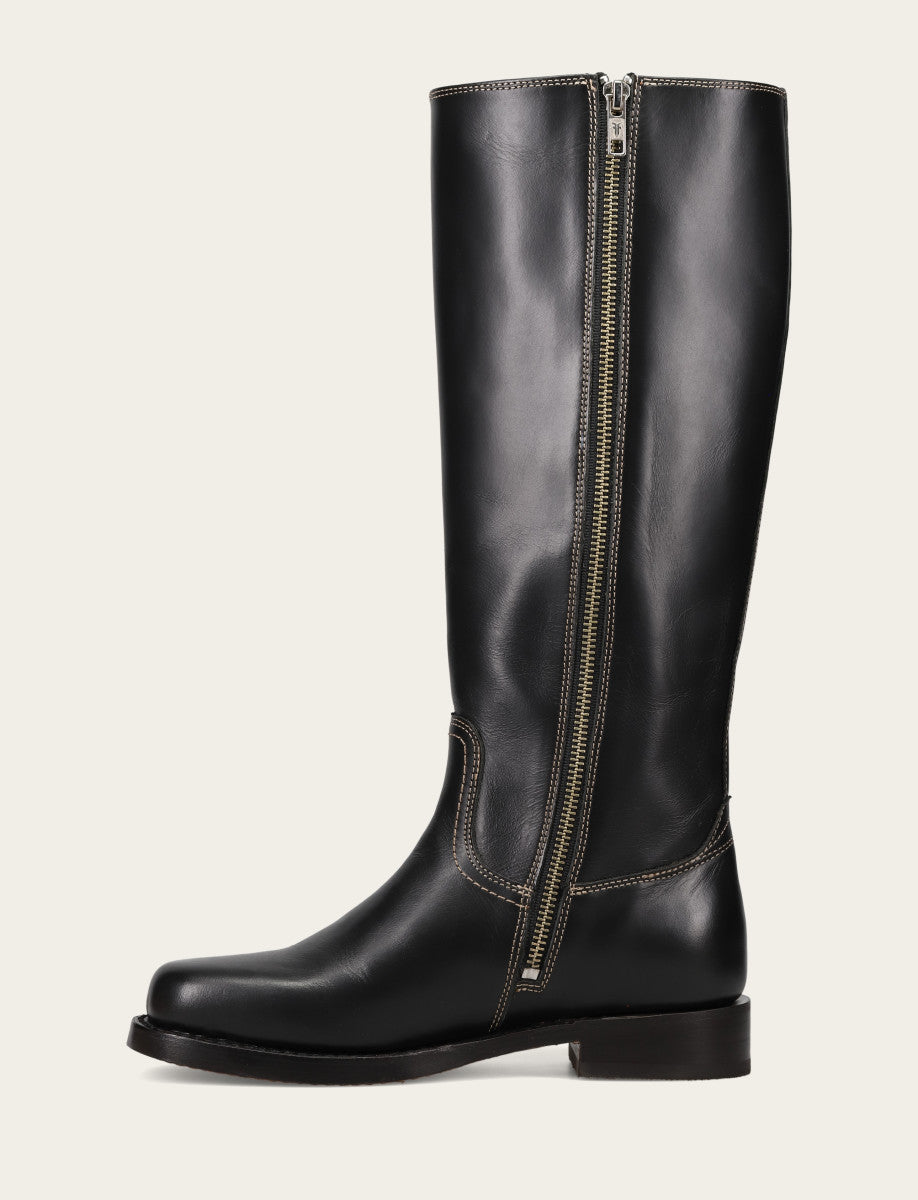 Women's Black Campus Low Heel Tall Riding Boot | Frye Trusted