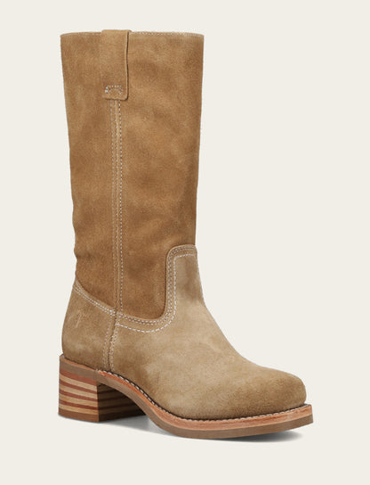Women's Tan Buck Campus 12R Boots | Frye Popular