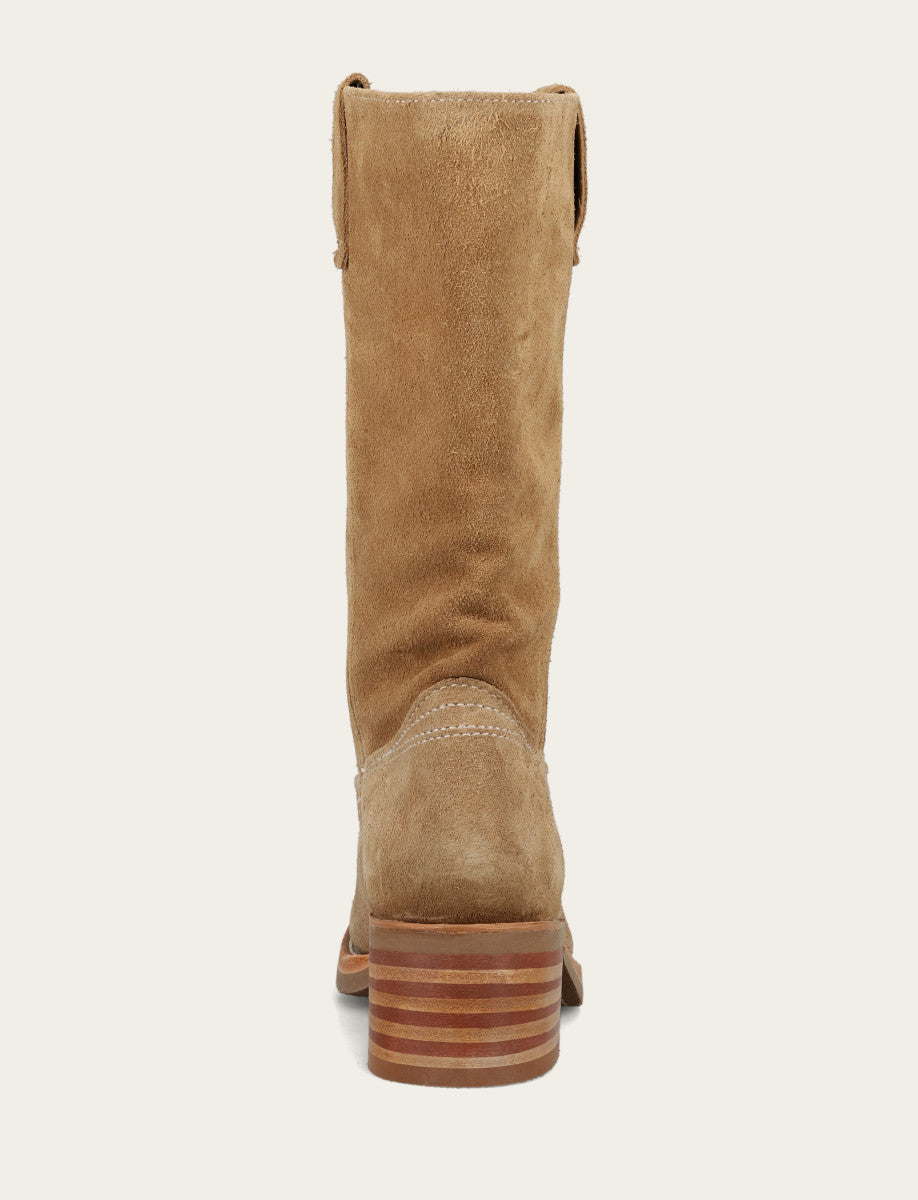 Women's Tan Buck Campus 12R Boots | Frye Popular