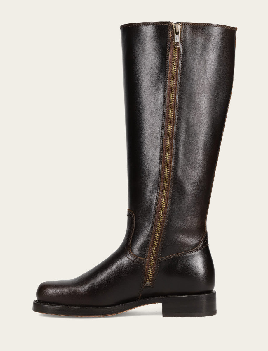 Women's Bourbon Campus Low Heel Tall Riding Wide Calf Boot | Frye Great Value