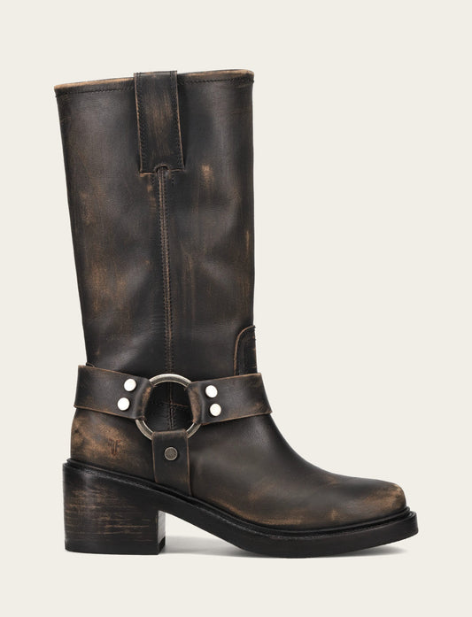 Women's Distressed Black Kate Harness Boot | Frye Best Price