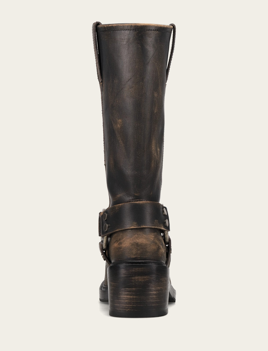 Women's Distressed Black Kate Harness Boot | Frye Best Price