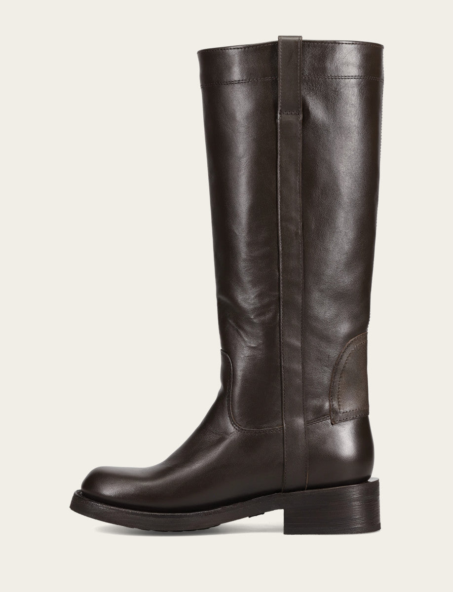 Women's Dark Brown Viv Riding Boot | Frye Smart Buy