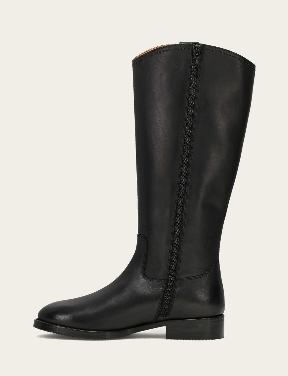 Women's Black Melissa Button Tall Inside Zip Wide Calf Boot | Frye Sale