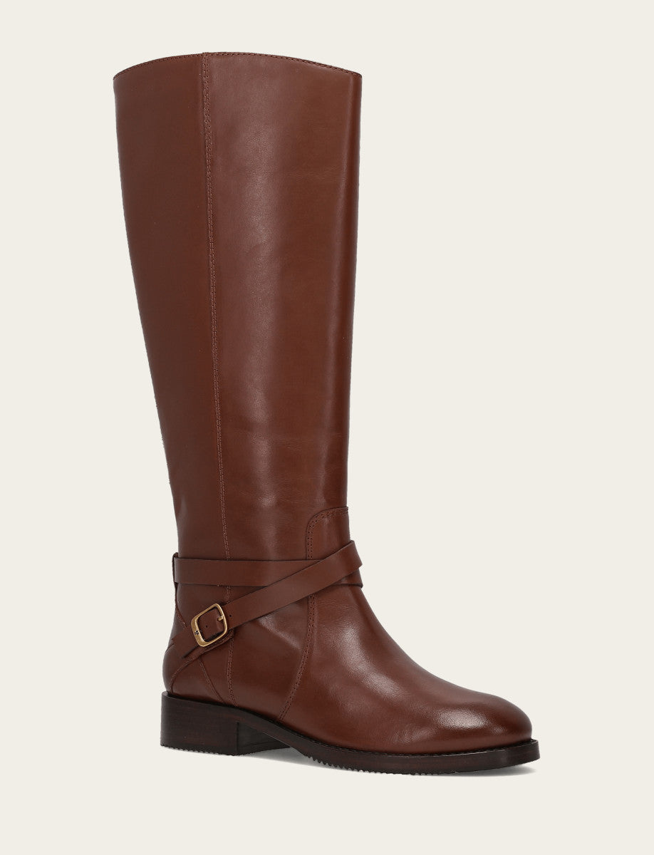 Women's Walnut Melissa Belted Riding Boot | Frye Sale