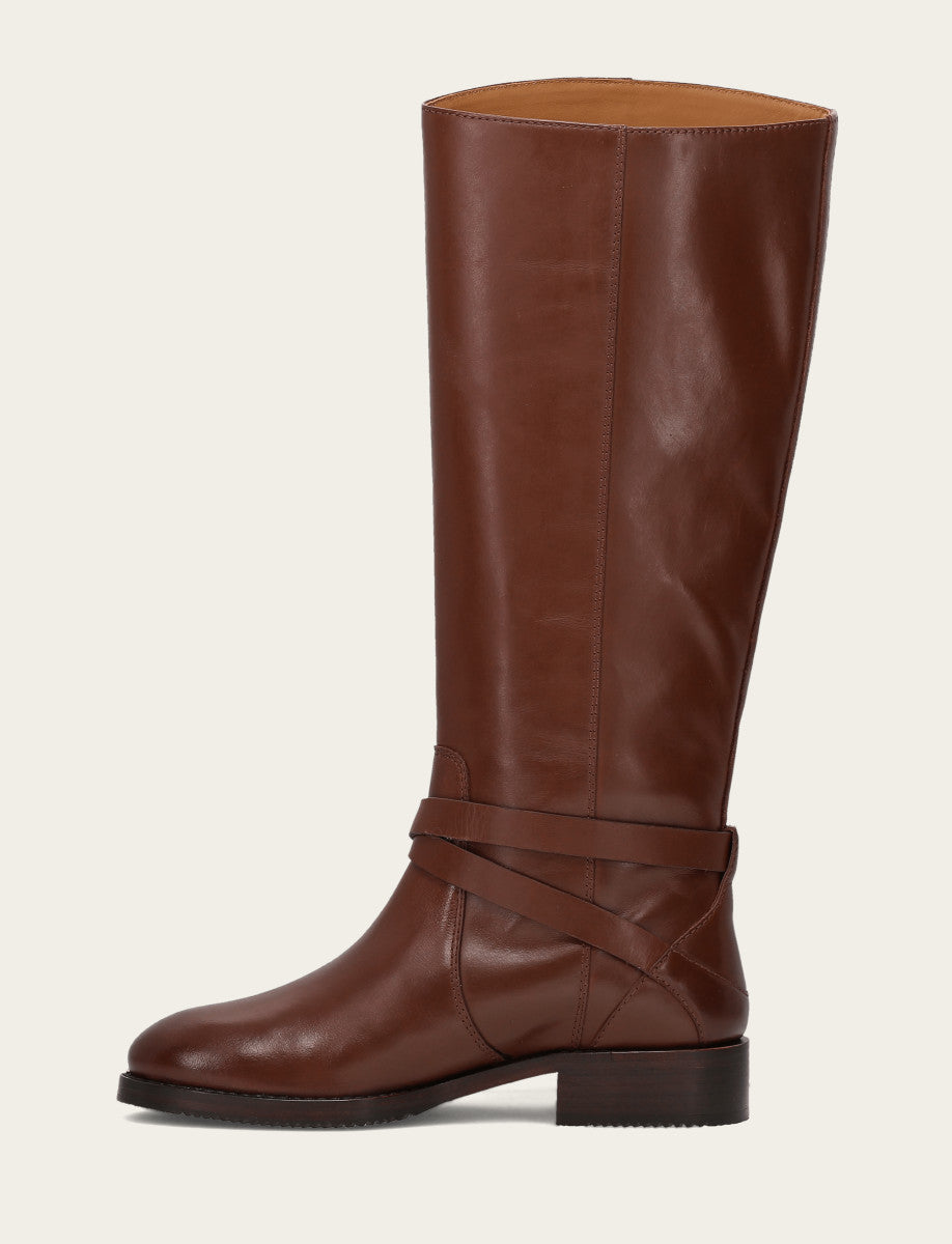 Women's Walnut Melissa Belted Riding Boot | Frye Sale