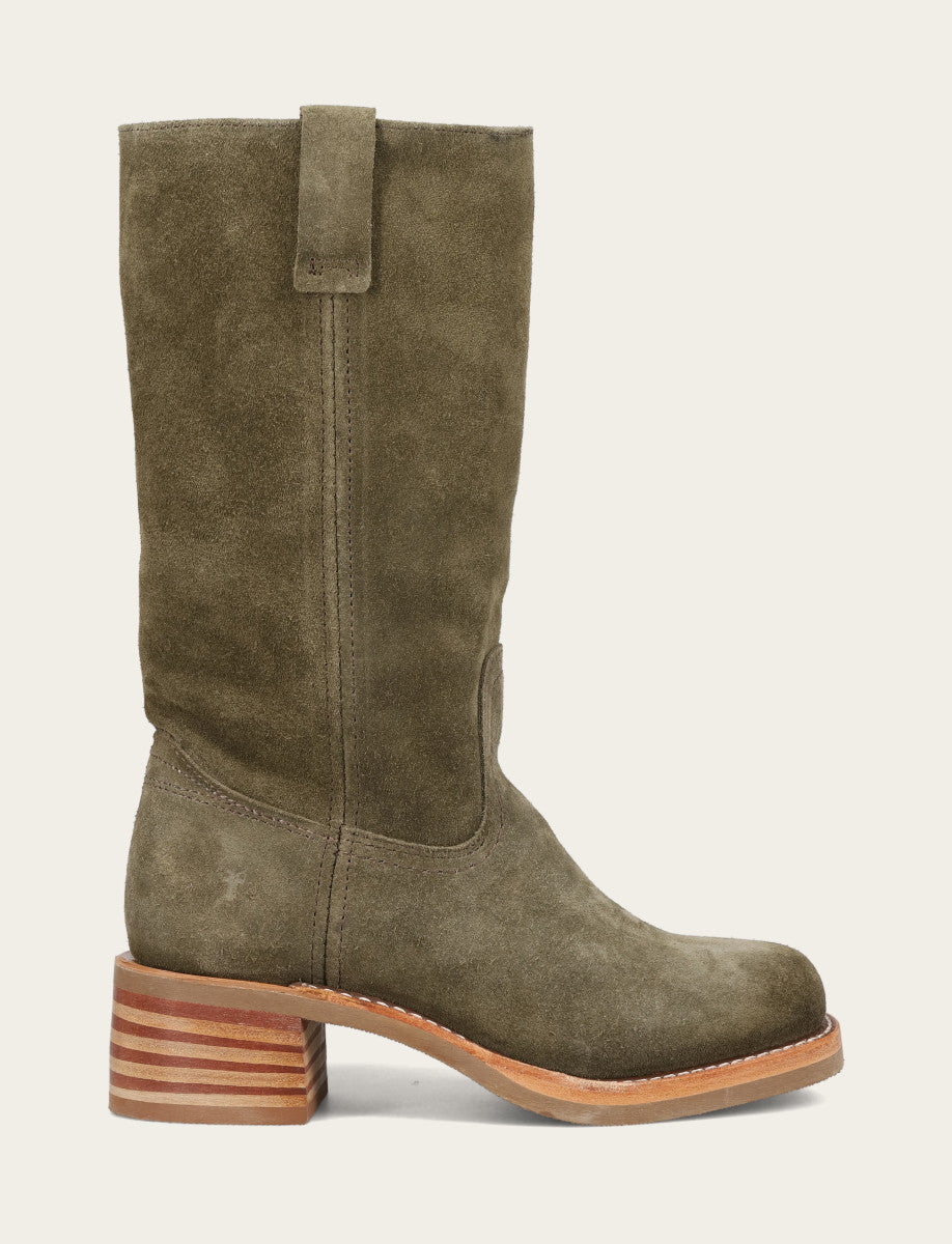 Women's Olive Campus 12R Boots | Frye Exclusive