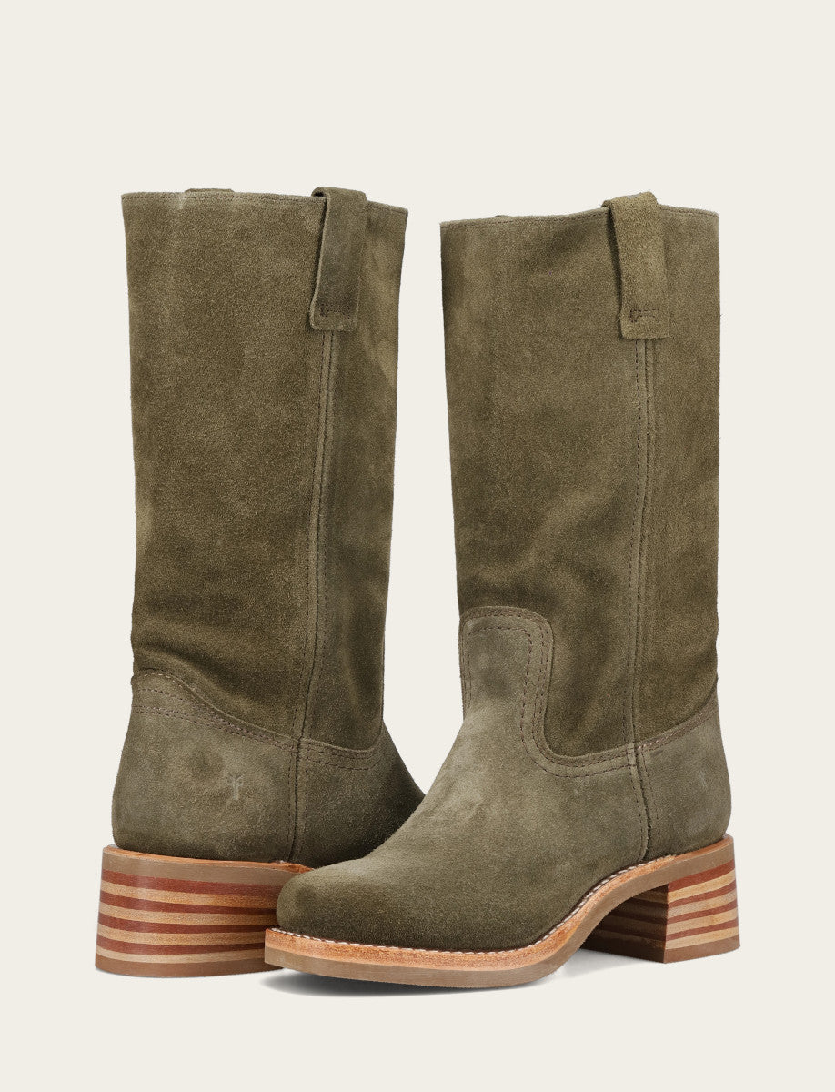 Women's Olive Campus 12R Boots | Frye Exclusive