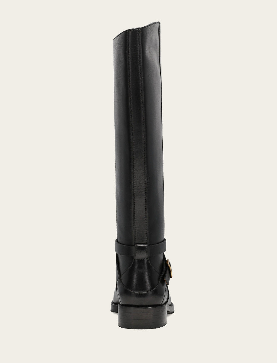 Women's Black Melissa Belted Riding Boot | Frye Featured