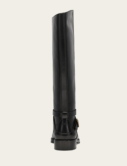 Women's Black Melissa Belted Riding Boot | Frye Featured