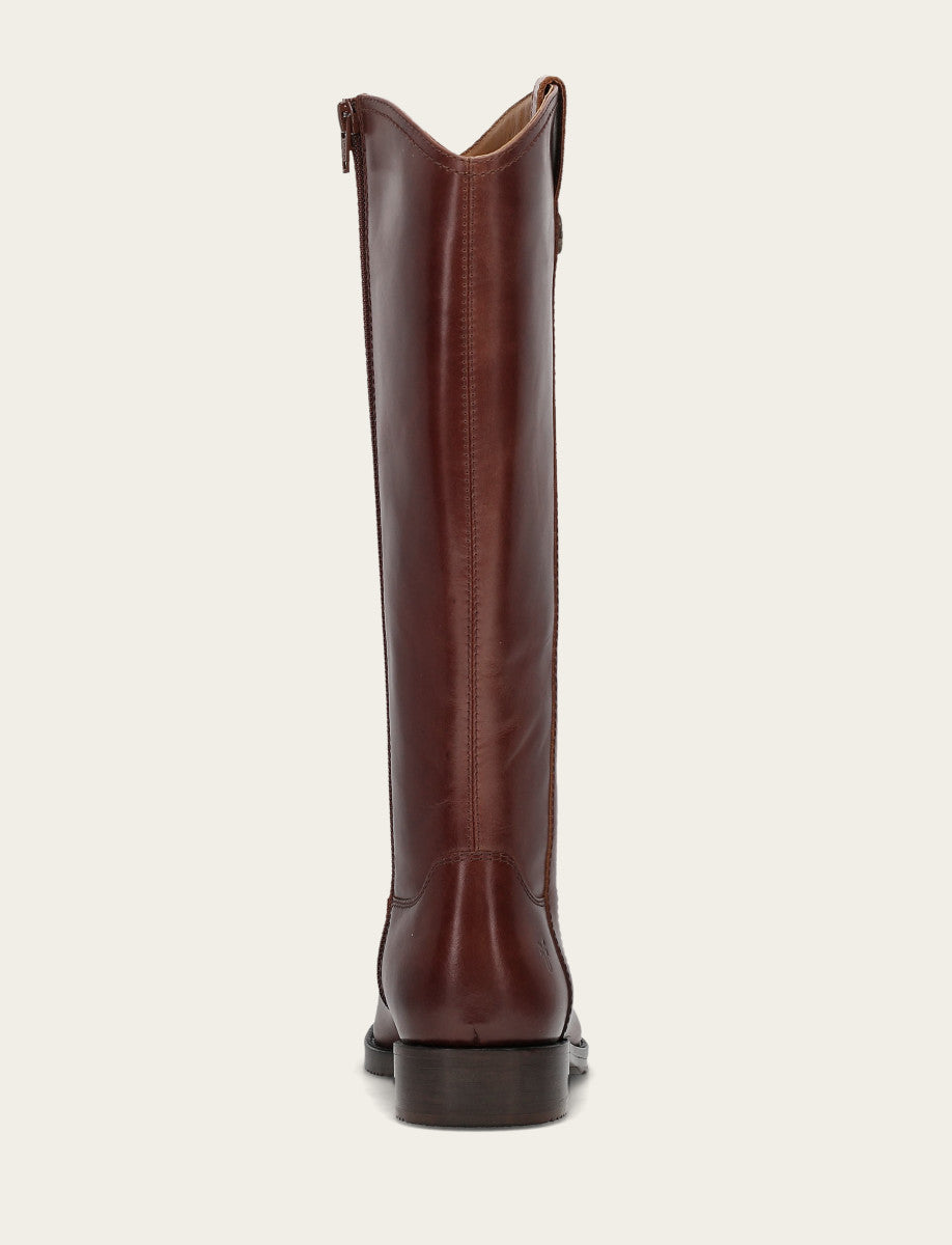 Women's Saddle Melissa Button Tall Inside Zip Wide Calf Boot | Frye Premium