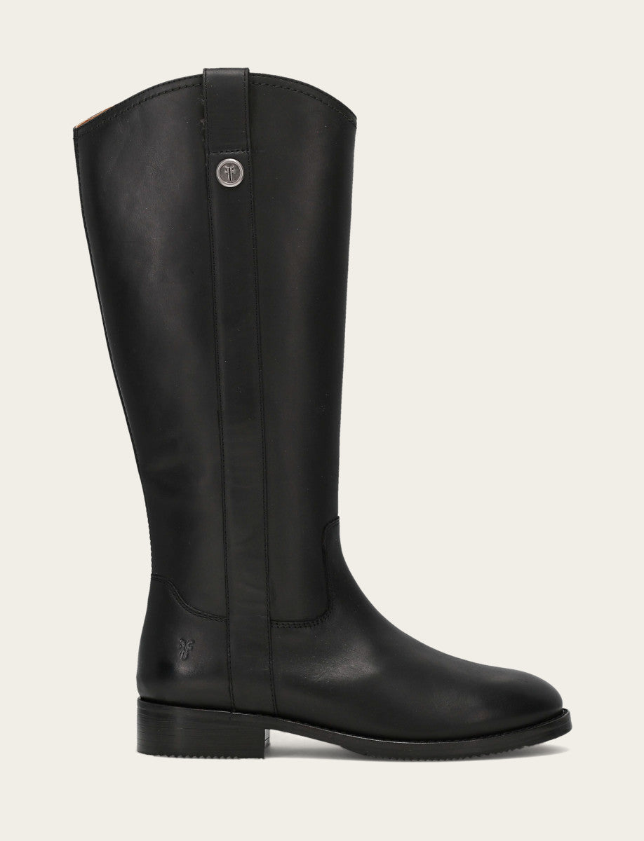Women's Black Melissa Button Tall Inside Zip Boot | Frye Featured