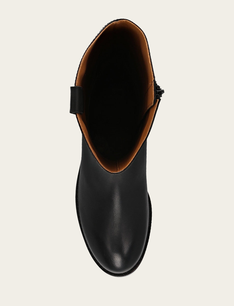 Women's Black Melissa Button Tall Inside Zip Boot | Frye Featured