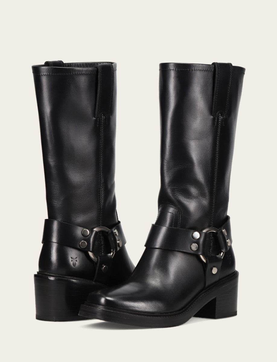 Women's Black Kate Harness Boots | Frye Exclusive