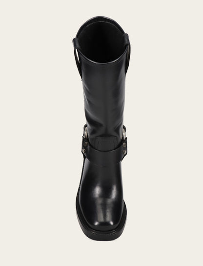 Women's Black Kate Harness Boots | Frye Exclusive