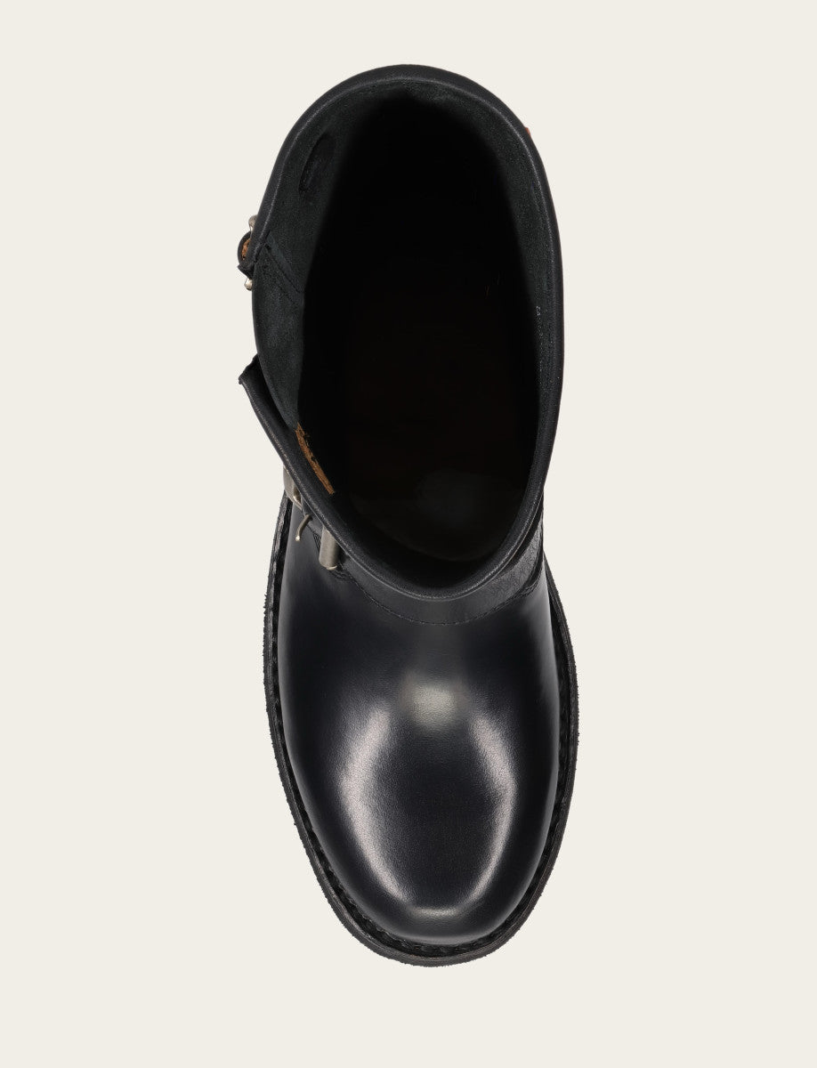 Women's Black Viv Short Engineer Boot | Frye Exclusive