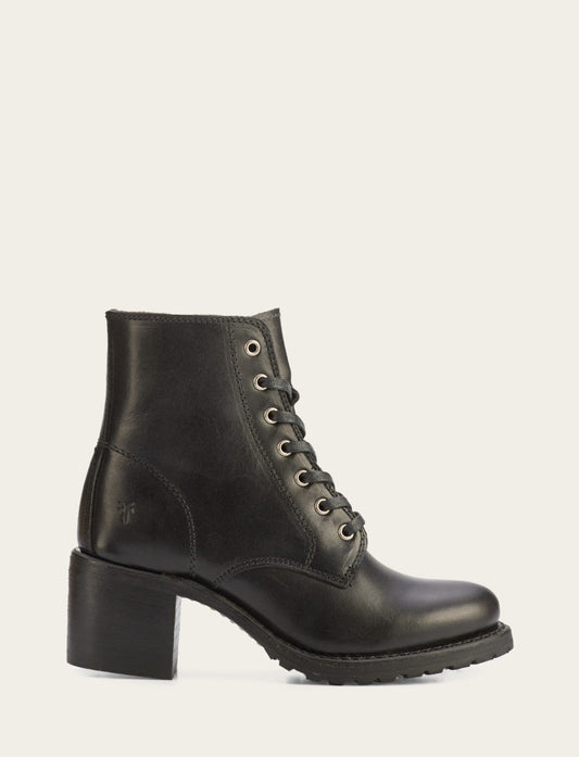 Women's Black Sabrina 6G Lace Up Boots | Frye Essential