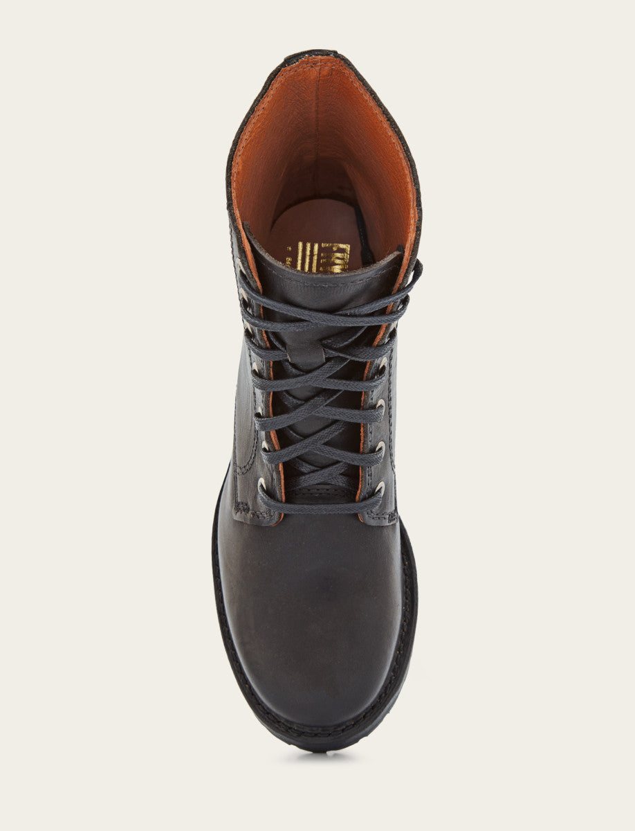 Women's Black Sabrina 6G Lace Up Boots | Frye Essential