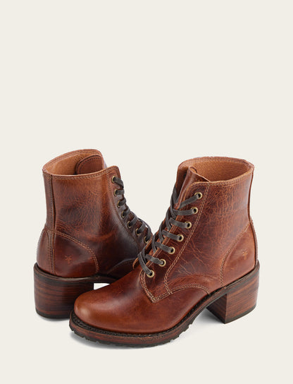 Women's Cognac Sabrina 6G Lace Up Boots | Frye Popular