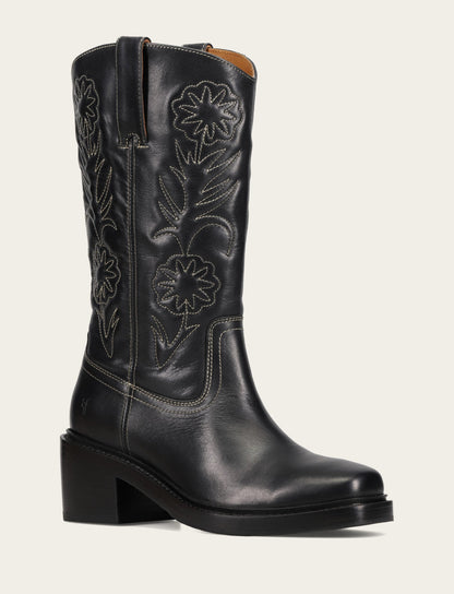 Women's Black Kate Deco Stitch Boot | Frye Signature