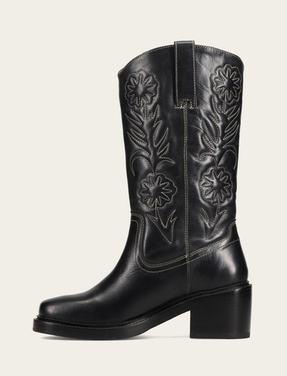 Women's Black Kate Deco Stitch Boot | Frye Signature