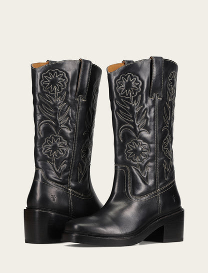Women's Black Kate Deco Stitch Boot | Frye Signature