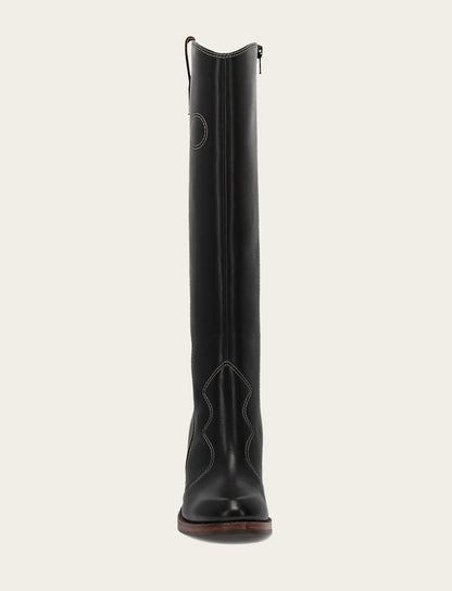 Women's Black Corinne Tall Deco Stitch Boot | Frye Popular