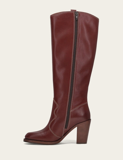 Women's Cranberry Corinne Tall Deco Stitch Boot | Frye Latest