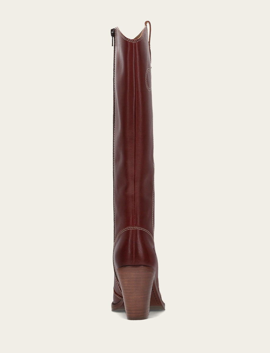 Women's Cranberry Corinne Tall Deco Stitch Boot | Frye Latest