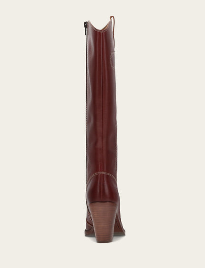 Women's Cranberry Corinne Tall Deco Stitch Boot | Frye Latest