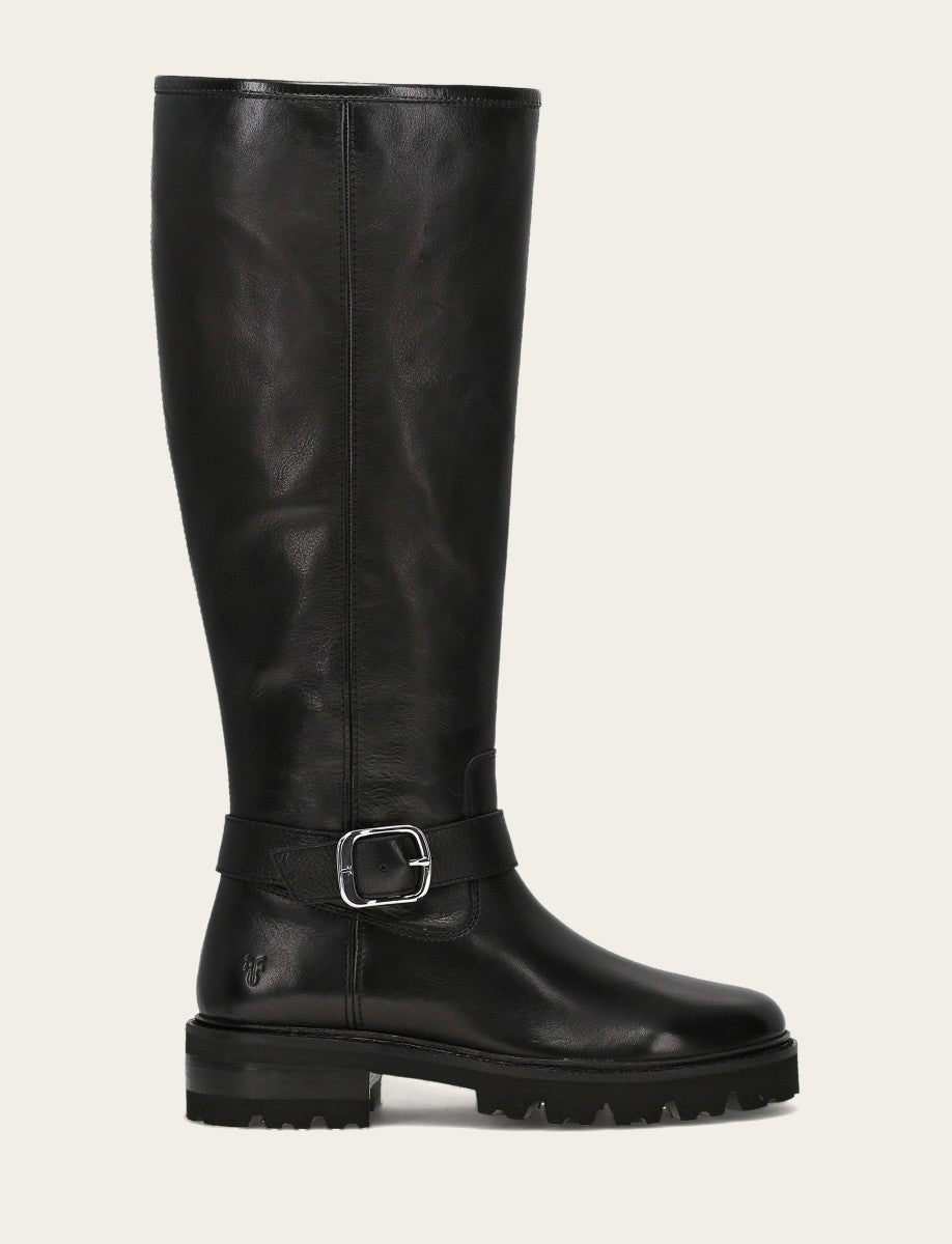 Women's Black Olivia Buckle Tall Boot | Frye Featured