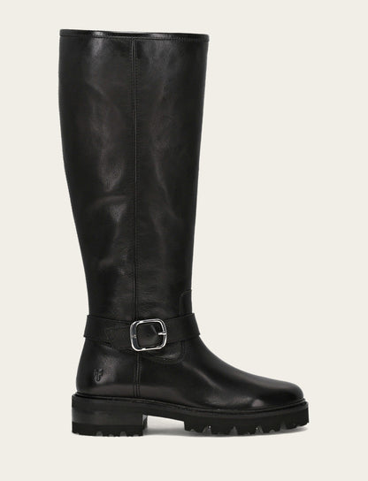Women's Black Olivia Buckle Tall Boot | Frye Featured