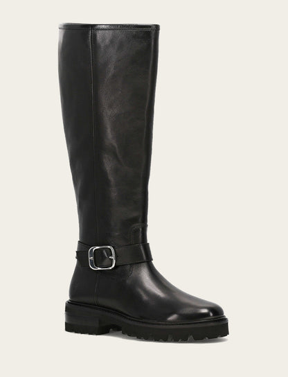 Women's Black Olivia Buckle Tall Boot | Frye Featured
