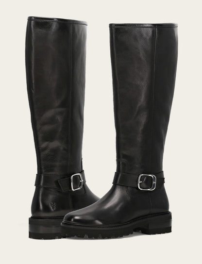 Women's Black Olivia Buckle Tall Boot | Frye Featured