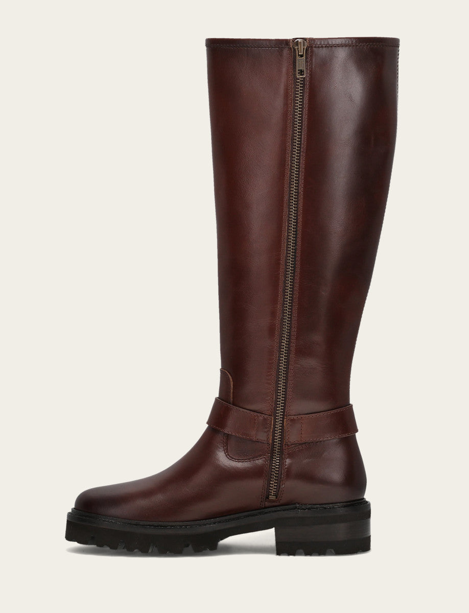 Women's Bourbon Olivia Buckle Tall Boot | Frye Latest