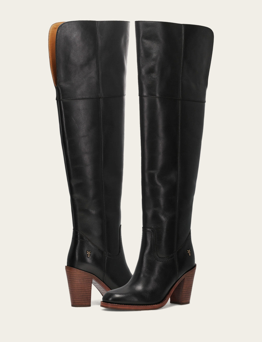 Women's Black Corinne Over The Knee Boot | Frye Great Value