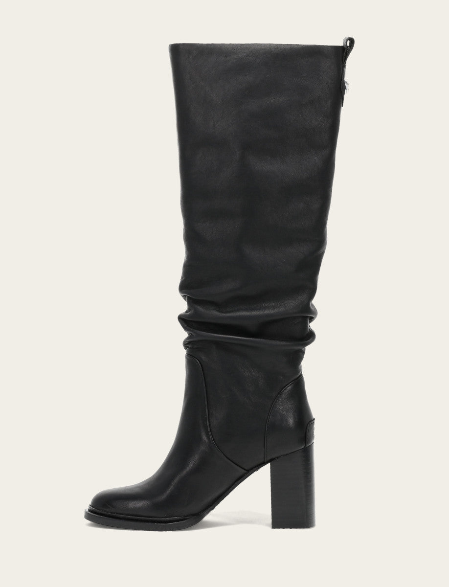 Black Alex Softy Tall Wide Calf Boot | Frye Quality