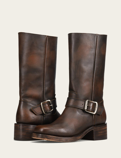Women's Dark Brown Campus Buckle Boot | Frye Value