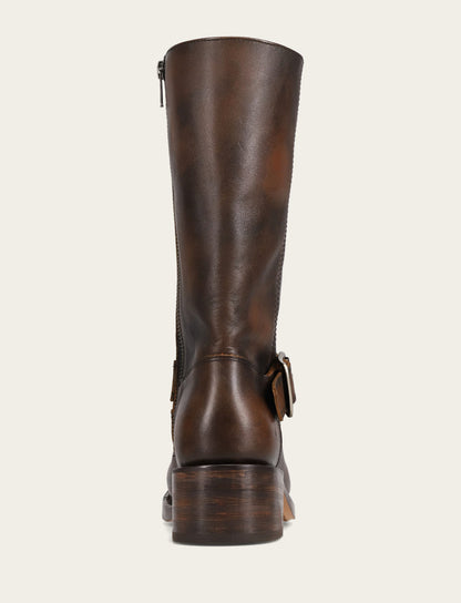 Women's Dark Brown Campus Buckle Boot | Frye Value